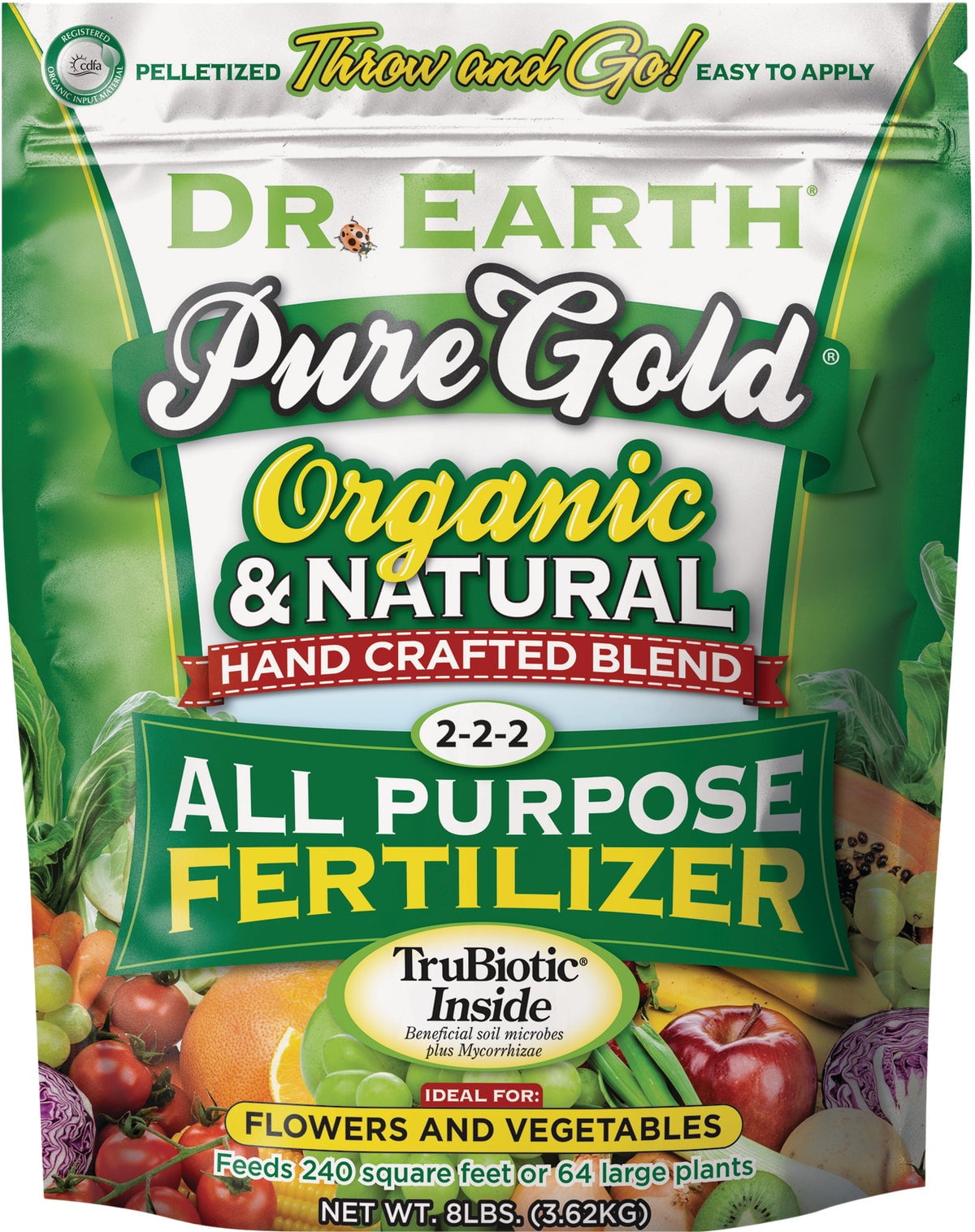 Dr. Earth Dr. Earth Pure Gold All Purpose Organic Dry Plant Food 8 Lb
