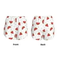 thumbnail image 5 of Picia Hand Drawn Watermelon Pattern Women's 2 in 1 Athletic Running Shorts High Waisted Workout Casual Gym Sweat Shorts with Comfy Liner Zipper Pockets-Medium, 5 of 9