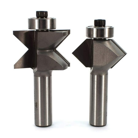 

Whiteside 3400 Edge Banding Router Bit Set for Woodworking - 1/2 SH 3/4 CL 1-1/2 CD