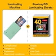 thumbnail image 4 of 40 PCS Self-Adhesive Laminating Sheets, 9 x 12 Inches Clear Laminating Sheets No Machine Needed Self Sealing Laminate Sheets, 4 of 6