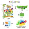 thumbnail image 7 of HBK Dinosaur Stacking Tower Game with 64 Blocks, 2-4 Player Family Board Game for Kids Ages 3+, 7 of 7