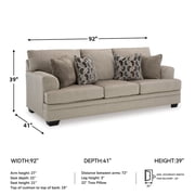 Signature Design by Ashley Stonemeade Taupe Sofa