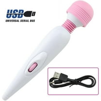 Cordless Power Handheld Pounding Massager, Wand Massager Double Head Vibration Mode Rechargeable Personal Massager - Cordless Massager Tool - Rechargeable Hand Massagers for Sore Muscles