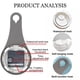 thumbnail image 3 of Reloj de baño sencillo, cocina, reloj de ventosa doméstico resistente al agua y silencioso, 3 of 6