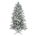 thumbnail image 1 of Open Box National Tree Company HGTV 7.5 Foot Slim Flocked Christmas Tree, 1 of 7