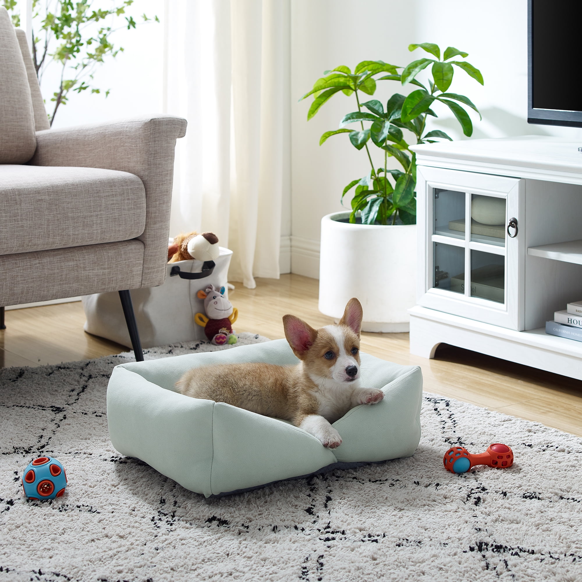 Sam's Pets Ellie Small Light Blue Dog Bed