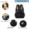 thumbnail image 4 of FORMRS Unisex School Backpack 17" Student Travel Bag with Laptop Compartment, Halloween Colorful Ghosts, 4 of 7
