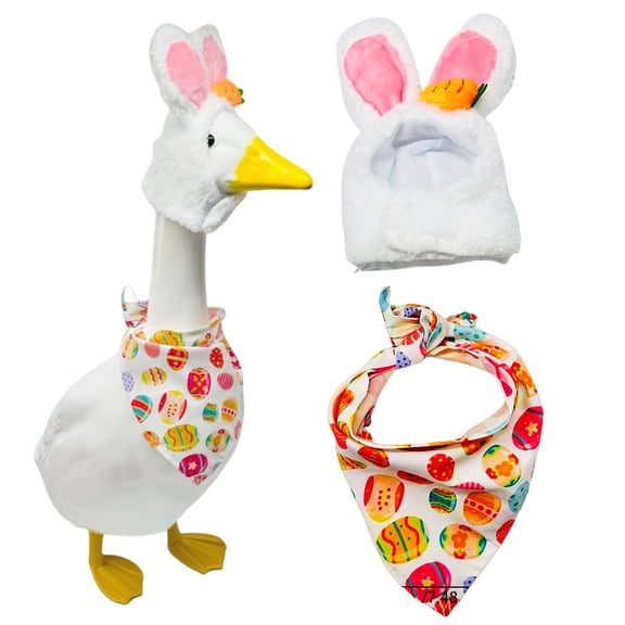 Gxdcog Easter Bunny Ear Egg Decorative Hanging Ornaments Easter Plastic Egg for Holiday Parties