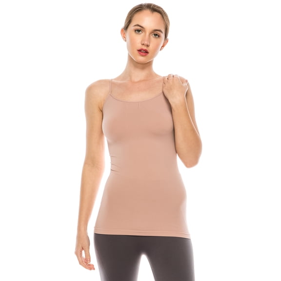 Kurve by Idea American Made Basic Seamless Cami, UV Protective Fabric UPF 50 (Made with Love in The USA)
