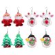 thumbnail image 2 of 4 Pairs Of Led Earrings Christmas Earring Decor Cartoon Earrings Light Up Earring Earrings For Girl Xmas Lady, 2 of 2