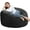 Black, variant on 48 Inch Big Huge Giant Bean Bag Chair, Cozy Lazy Sofa with Memory Foam Fillings, Plush Velvet Machine Washable Cover for Adults/Kids, Black