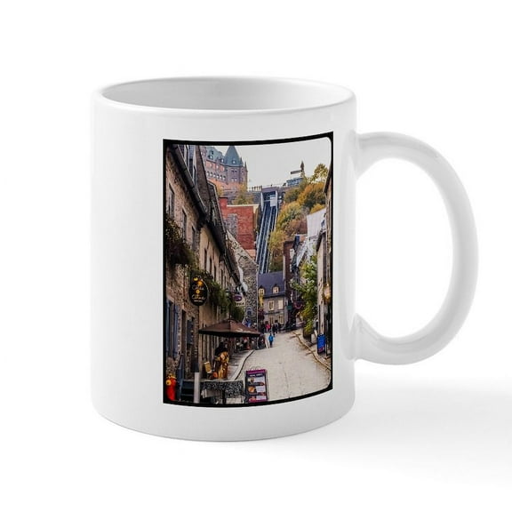 CafePress - Old Quebec, Rue Sous Le Fort Mug - 11 oz Ceramic Mug - Novelty Coffee Tea Cup