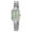 Green, variant on Women's Elegant Square Watches Waterproof Analog Quartz Wristwatch with Stainless Steel Bracelet