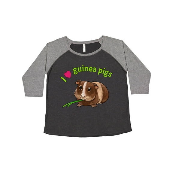 Inktastic I Love Guinea Pigs Women's Plus Size T-Shirt