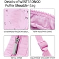 thumbnail image 4 of KOYPTL Crescent Shoulder Bag for Women Nylon Shoulder Purse and Handbag with Adjustable Strap Durable Fashion Tote Bags for Young Lady Travel Working Everyday Use Holiday Birthday Valentines Gifts, 4 of 5