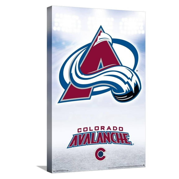 NHL Colorado Avalanche - Logo 17 Canvas Wall Poster, 14.725" x 22.375"