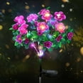 thumbnail image 2 of Solar Azalea Flowers Lights,LED Solar Flowers Lights,Solar Garden Lights Outdoor,Waterproof Solar Artificial Flower Outdoor for Garden Grave Decor（Including Artificial Flowers*1 And Solar Panels*1）, 2 of 9