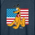 thumbnail image 3 of Disney - Americana - Pluto Usa Flag - Women's Lightweight French Terry Long Sleeve Shirt, 3 of 5