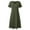 Army Green, variant on Spring Sale 2024！Hontri Women's Casual Dress Womens Cotton Dress Summer Long Dresses with Pockets Bodycon Dresses for Women White,M