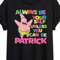thumbnail image 3 of SpongeBob SquarePants - Always Be Yourself Patrick - Juniors Ideal Flowy Muscle T-Shirt, 3 of 6