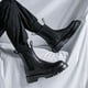 thumbnail image 2 of Botas Martin de hombre de gran tamaño, botas Chelsea de estilo británico para hombre, botas altas de cuero para invierno, botas de vellón, 2 of 6