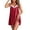 Wine Red, variant on Ekouaer Women Lace Nightgown Sexy Spaghetti Strap Cami Sleeveless Chemise Sleepwear Sleep Dress