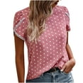 thumbnail image 1 of DPTALR T-Shirt à Manches Courtes Imprimé Col Rond pour Femmes Tee-Shirt d'Été Décontracté Ample, 1 of 9