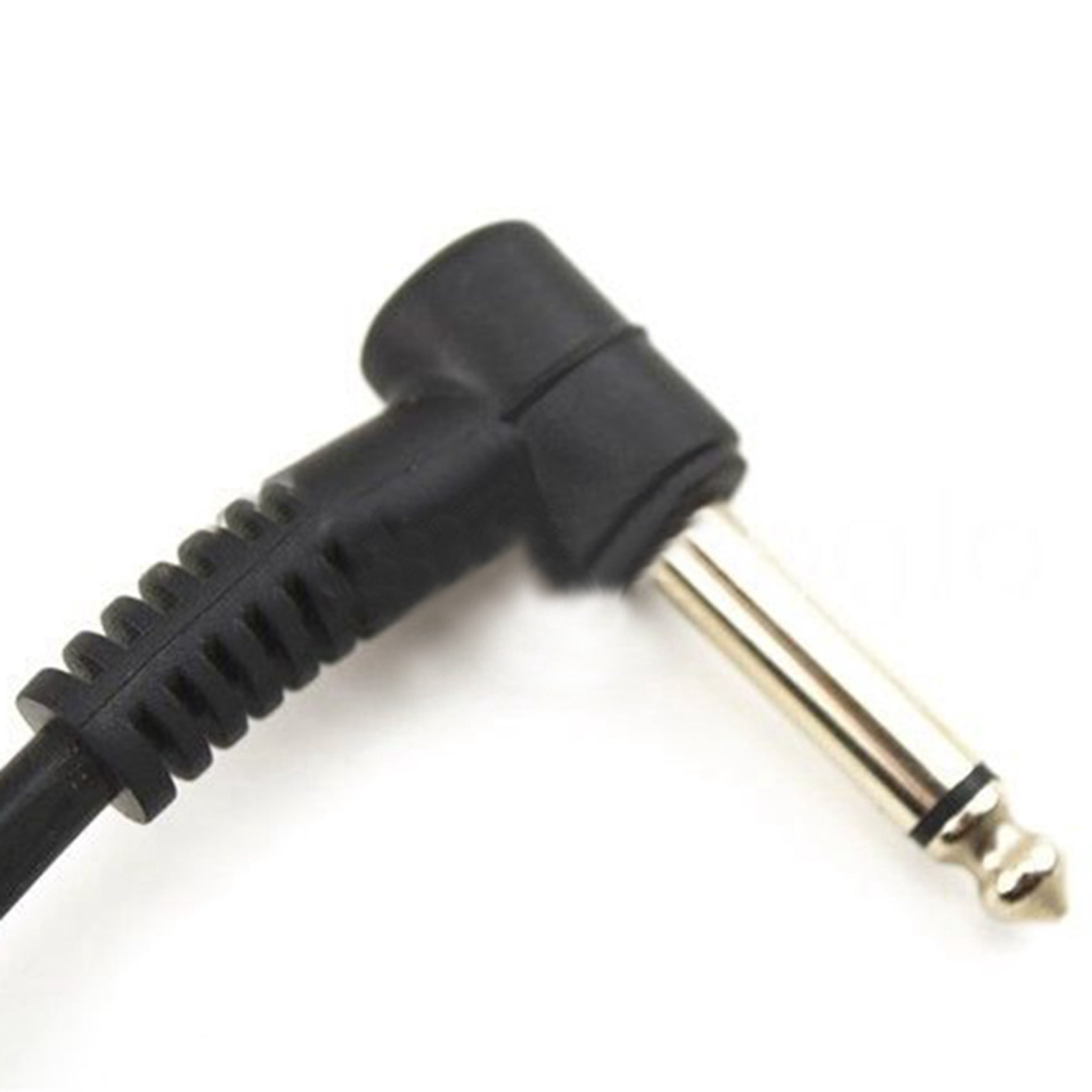 30 x Electric Guitar Cables 6 Inch 1/4 Right Angle Effect Pedal Patch Cord Black
