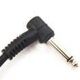 thumbnail image 3 of 12 x Electric Guitar Cables 6 Inch 1/4 Right Angle Effect Pedal Patch Cord Black, 3 of 3