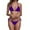 Dark Purple, variant on Womens Bathing Suits Tankini Set Strappy Bikini Top And Bottom Beach Vacation Outfit Swimsuit for Women Pool Party