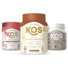 Kos Coffee Lovers Bundle (Organic Salted Caramel Coffee Plant Protein + Mushroom Coffee Blend + Coconut Milk Powder)