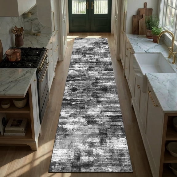 2'x10' Kitchen Runner Rug,Non-Slip Entryway Runner Laundry Rug,Boho Indoor Machine Washable Hallway Runner Rugs Throw Carpet for Living Room Bedroom Dining Room Hallway Kitchen
