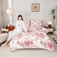 thumbnail image 4 of Feelyou Rustic Farmhouse Floral Bedding Comforter Set, Retro French Style Twin Comforter Sets, Romantic Garden Flower Reversible Bedding Set, Luxury Bedroom Decor, 2 Pieces, 4 of 8