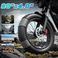 thumbnail image 2 of YVY Electric Bike for Adult,Peak 2000W,Max 35MPH & 90 Miles, 48V 25AH Removable Battery,Full Suspension, 20" Fat Tires Mountain Bike UL 2849, 2 of 7