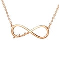 thumbnail image 1 of Vakki 18K Gold Plated Personalized Infinity Name Necklace Customized Any Name Infinity Pendant Nacklace, 1 of 5