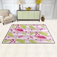 thumbnail image 3 of SKYSONIC Lightweight Carpet Mats Area Soft Rugs Floor Mat Doormat Decoration for Rooms Entrance 31 x 20 inches Lovely Pink Flamingos, 3 of 6