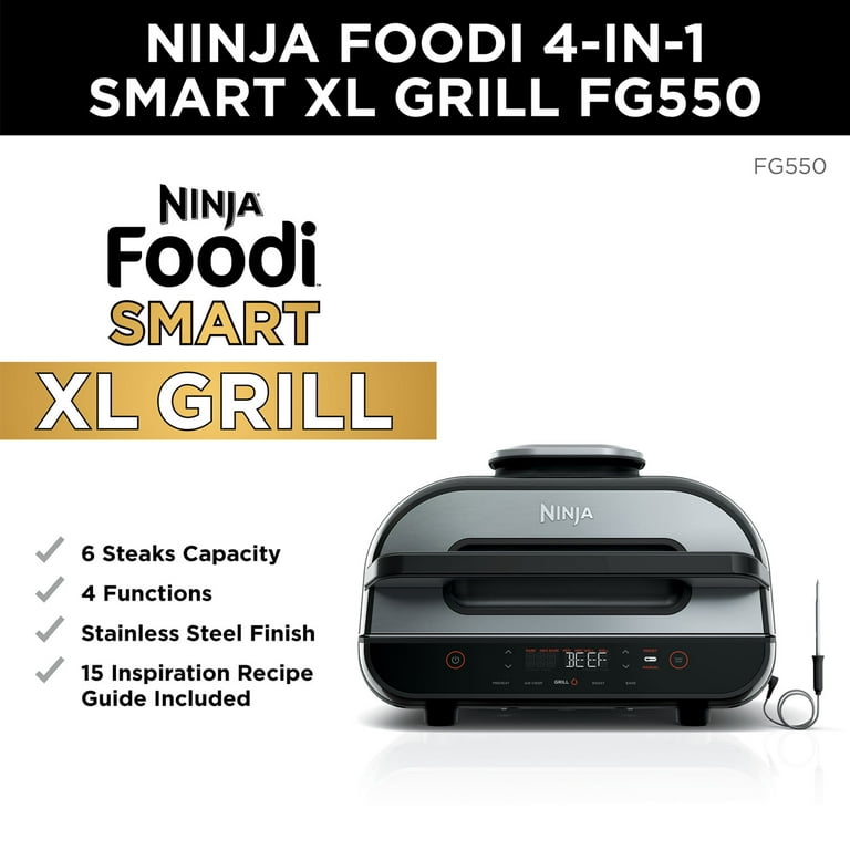  Ninja Foodi Ninja Foodi 4-in-1 Indoor Grill (Renewed) : Home &  Kitchen