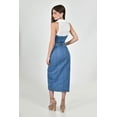 thumbnail image 3 of Vestido denim combinado Roman Fashion /Juvenil, 14721 (Azul medio) azul G, 3 of 4