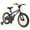 Black, variant on GVN Toddler Bike, Balance Bike,16-Inch Kids Bike for 4-7 Years Old Adjustable with Removable Training Wheels-16 inches