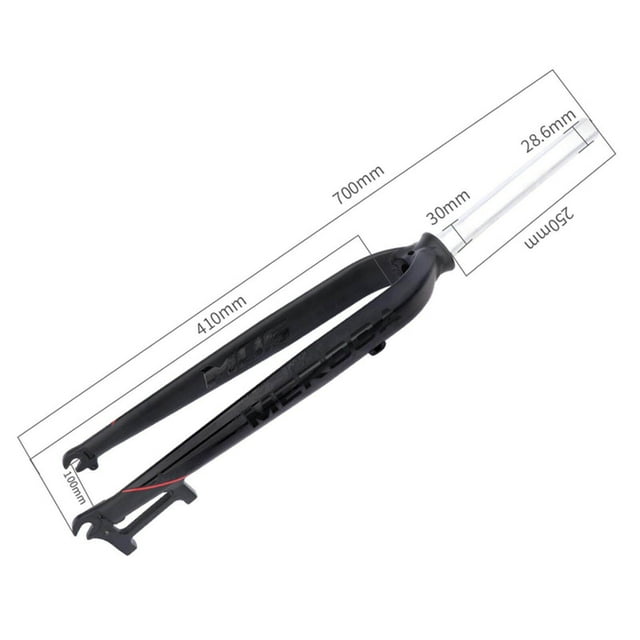 Langgg 26/27,5/29" Fourche Rigide de Vélo Vtt 1-1/8" Fourche Droite Sans Filetage Frein à Disque