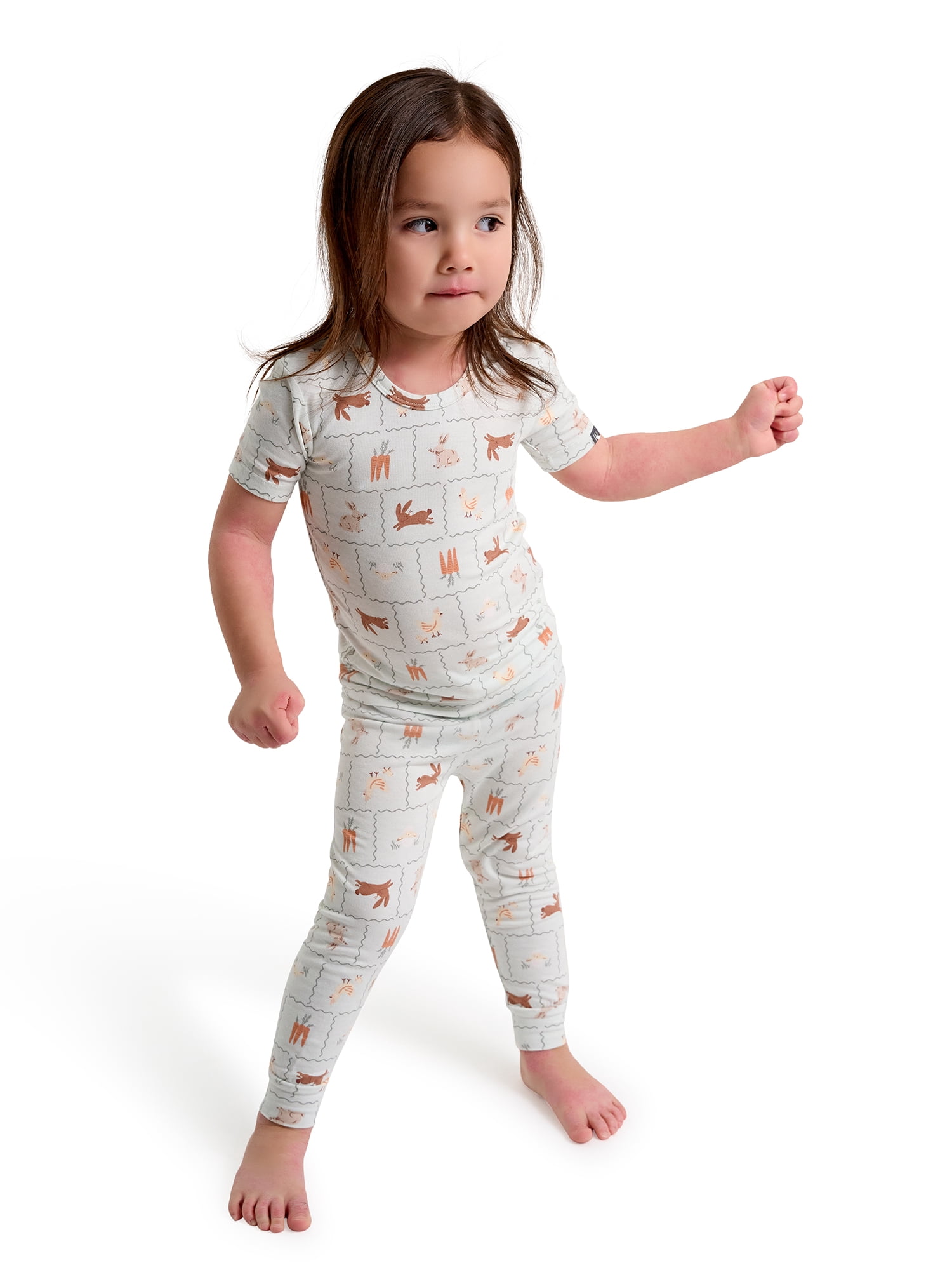 Modern Moments by Gerber Toddler Neutral Super Soft Easter Pajama Set, 2-Piece, Sizes 12M-5T