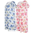 thumbnail image 3 of JEFFRICO Womens 2 Pack Nightgowns Short Sleeve Sleepwear Soft Pajama Dress Nightshirts, 3 of 4