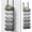 Black, variant on Hanging Towel Racks for Bathroom - 6 Tier Over The Door & Wall Mounted Bath Rolled Towel Storage Organizer Holder for Small Bathroom, RV, Camper, White (Patented)