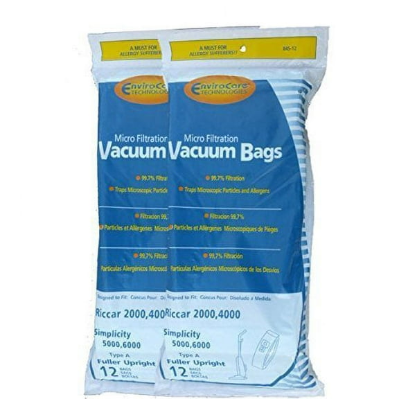 EnviroCare Replacement Vacuum Bags for Riccar 2000, 4000 and Vibrance Series. Si