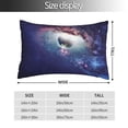 thumbnail image 2 of Yiaed Planets Stars And Galaxies Print Brushed Microfiber Envelope Pillowcases, Standard,Envelope Closure Pillow Cases(No pillow core)-16"x24", 2 of 6