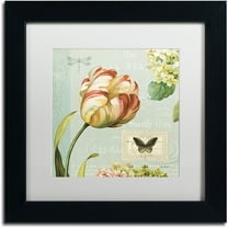 Trademark Fine Art "Mothers Treasure I" Canvas Art by Lisa Audit, White Matte, Black Frame