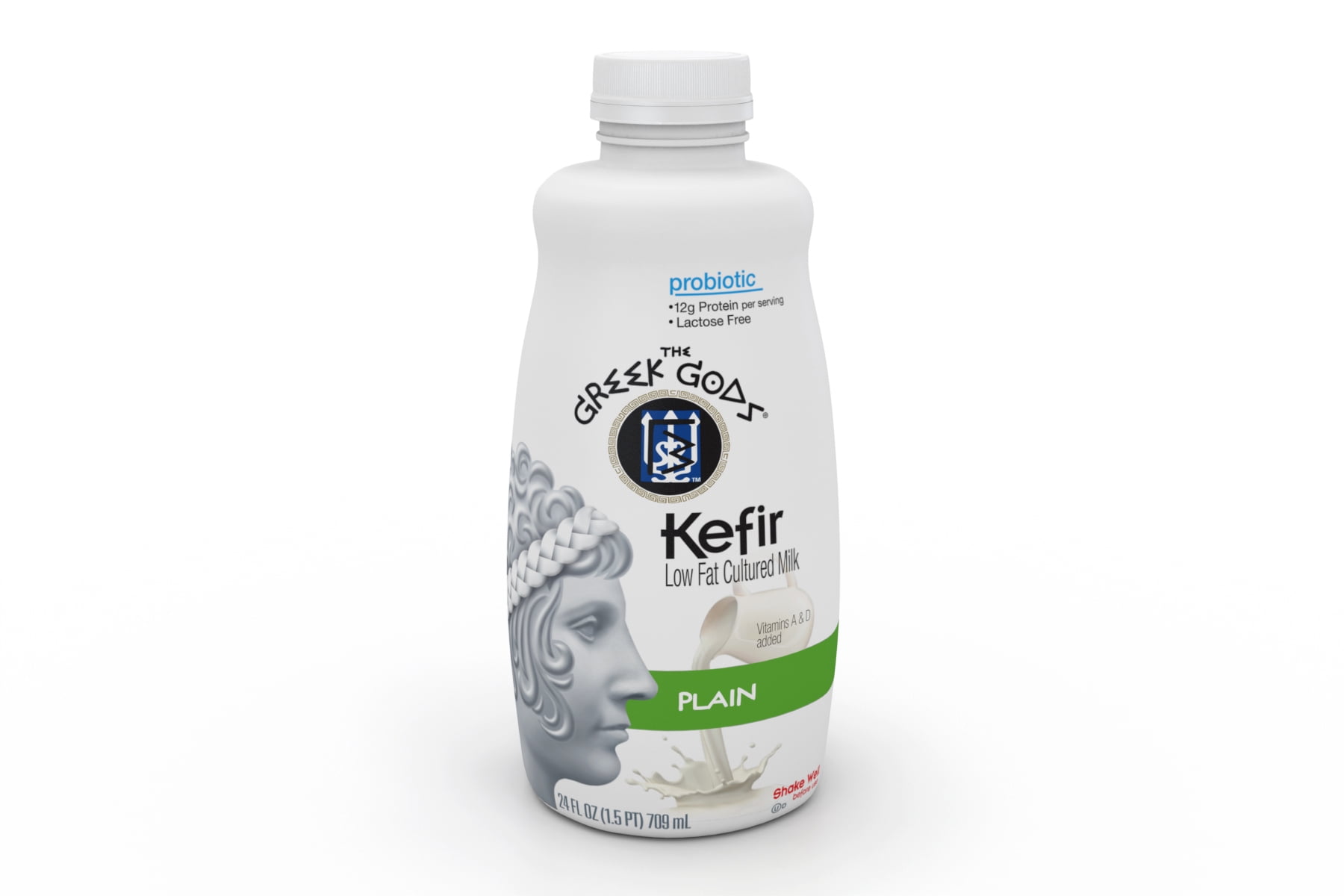 Greek Gods Plain Drinkable Kefir, 24 oz. Bottle