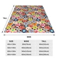 thumbnail image 3 of Honeii Beach Life Print Fleece Blanket - Throw Blanket for Bed, Sofa, Couch, Camping, and Travel , Microplush Ultra Soft Warm Blanket-80"x60", 3 of 7