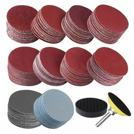 

203Pcs 2 Inch 50mm Flocking Sandpaper Set 80-3000# Polishing Sandpaper Set