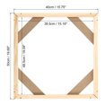 thumbnail image 2 of Unique Bargains Canvas Stretcher Bars Kit, 20x16 Inch Rectangle Solid Wood Frame for Paint, Prints, Oil Paintings, Wood Color, 2 of 5